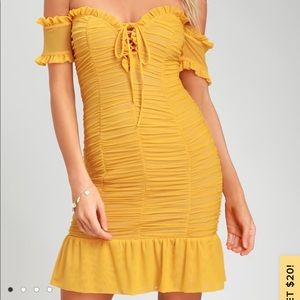 Lulus yellow dress